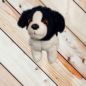 ✓My Life As black and white dog plush 6in